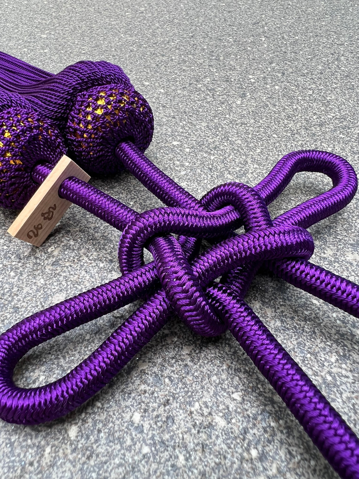 Tassel Agemaki Knot Large Size Purple — image 3