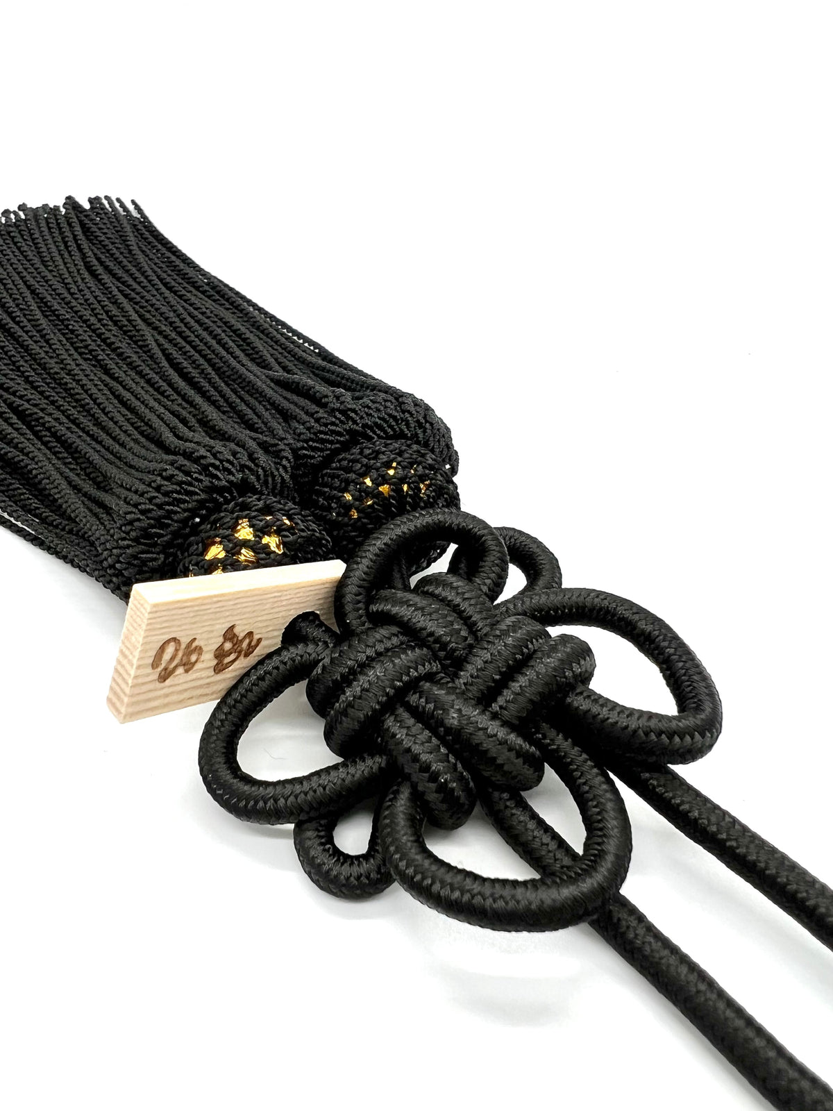 Tassel Chrysanthemum-Knot Medium Size Black — image 2