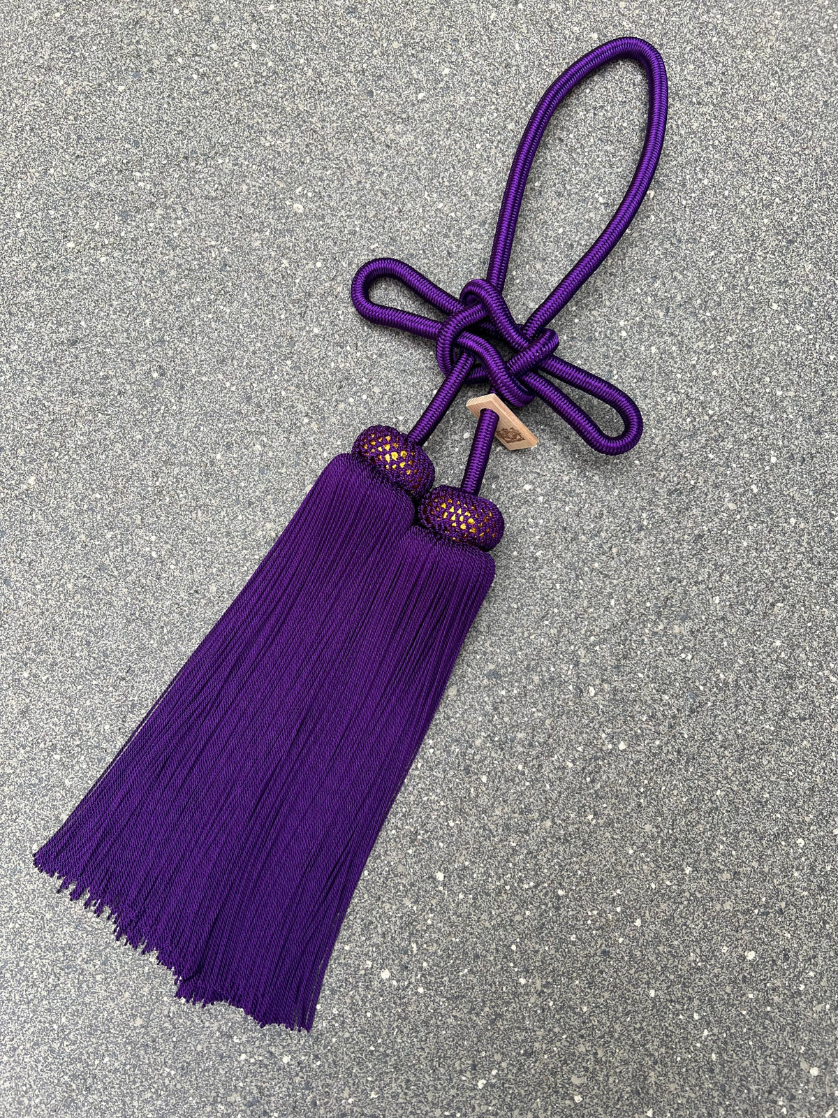 Tassel Agemaki Knot Large Size Purple — image 2