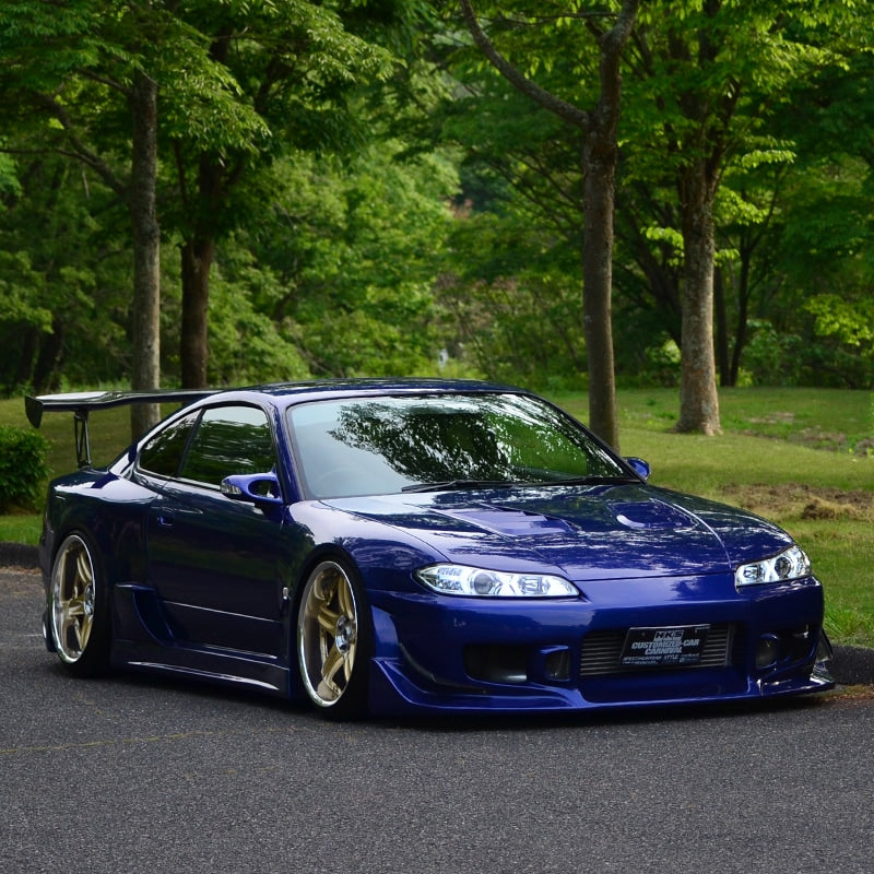 S15 シルビア / ヴァリエッタ 次世代 イカリング ファイバーLEDヘッドライト V4 クローム — image 7