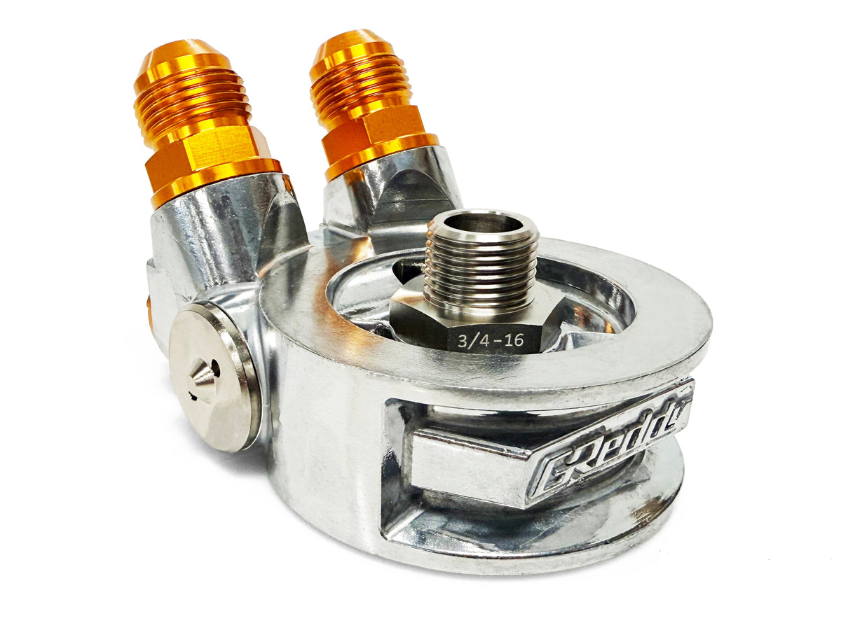 OIL COOLER STD BLOCK, ENG: 3/4-16UNF, FILTER: 3/4-16UNF, 10AN - (12401187) — image 2