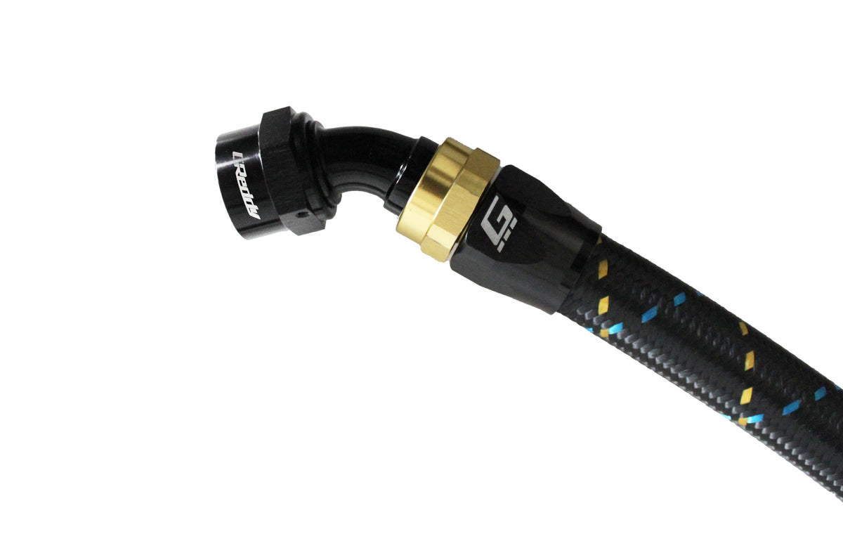 GReddy -08 AN Swivel Hose Ends - Black / Gold — image 14