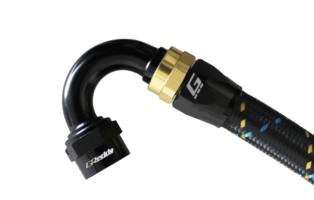 GReddy -10 AN Swivel Hose Ends - Black / Gold — image 10