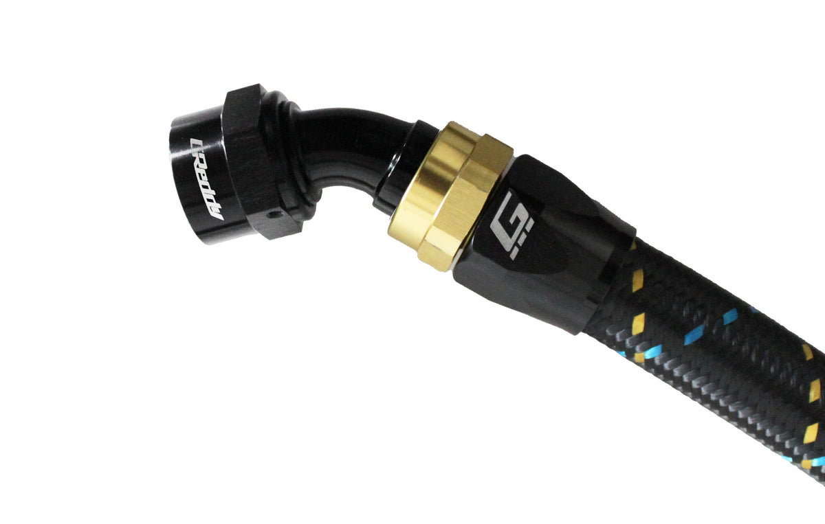 GReddy -10 AN Swivel Hose Ends - Black / Gold — image 14