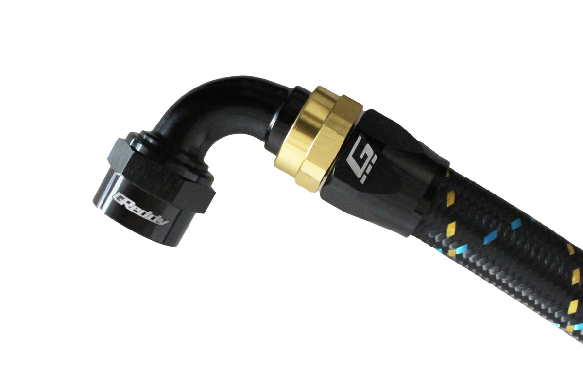 GReddy -10 AN Swivel Hose Ends - Black / Gold — image 12