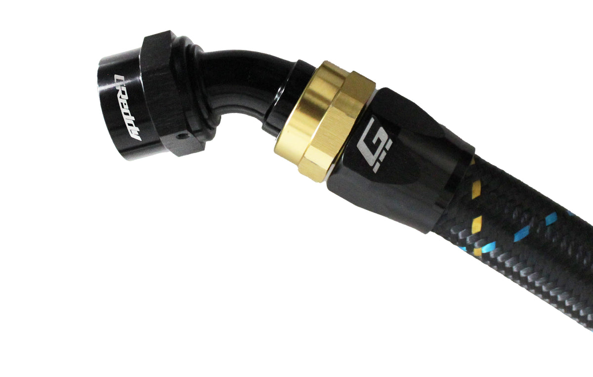 GReddy -12 AN Swivel Hose Ends - Black / Gold — image 14
