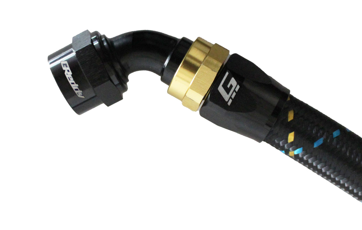 GReddy -12 AN Swivel Hose Ends - Black / Gold — image 13