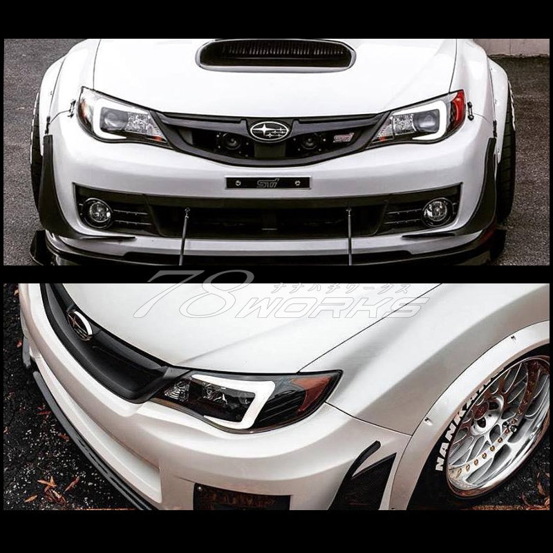GE GH GR GV インプレッサ WRX STI ファイバーヘッドライト V3 HID車用 ブラック — image 8