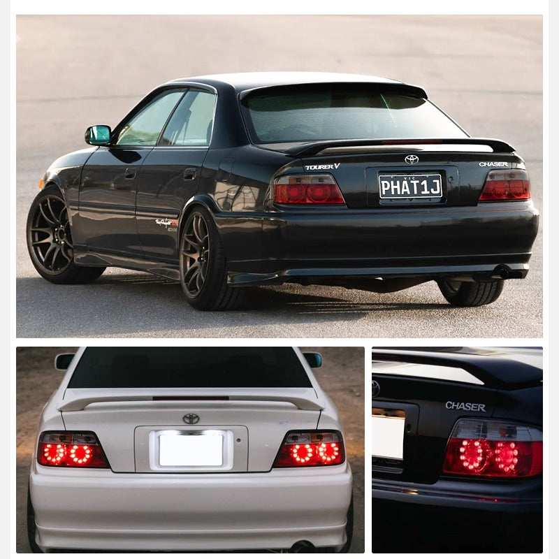 100系 チェイサー JZX LX GX SX 前期 後期 US ストリート ドリフトで人気 LEDテールランプ V2 レッドスモーク — image 6