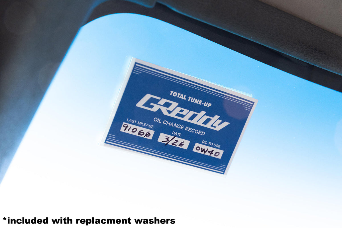 GReddy Magnetic Oil Drain Plug Replacement Washer Set and Sticker — image 2