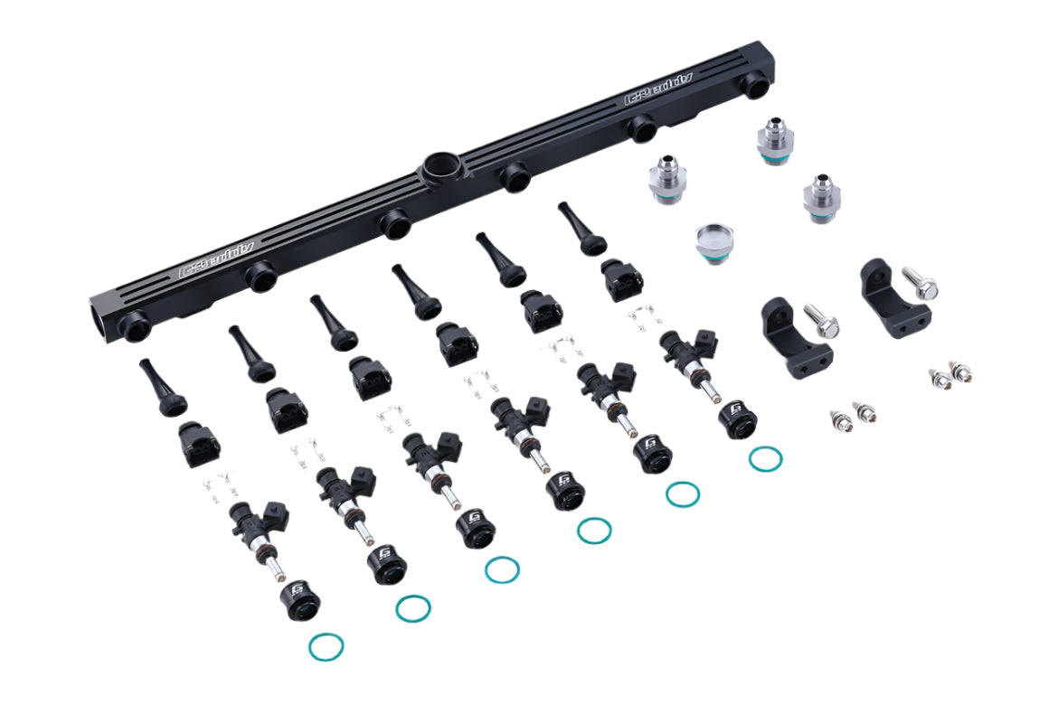 GREDDY FUEL DELIVERY KIT 2JZ-VVTi & non-VVTi (OEM MANIFOLD) BLACK - (13913320 13913321 13913322) — image 1