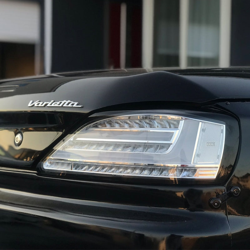 S15 シルビア / ヴァリエッタ 流れるウインカー サイドマーカー付き ファイバーLEDテールランプ クリアー オールクリアー フルクリアー — image 11