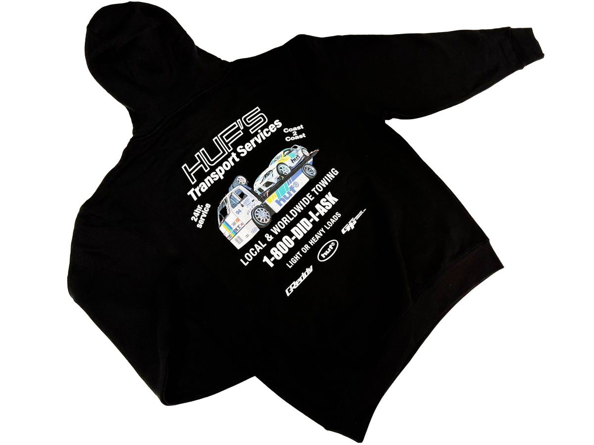 HUF x GReddy Tow Pullover Hood - Black — image 1