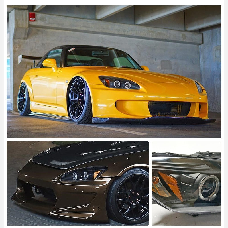 S2000 AP1 後期 / AP2 前期 後期 USで人気のイカリングモデル LEDリングヘッドライトV2 ブラック — image 7