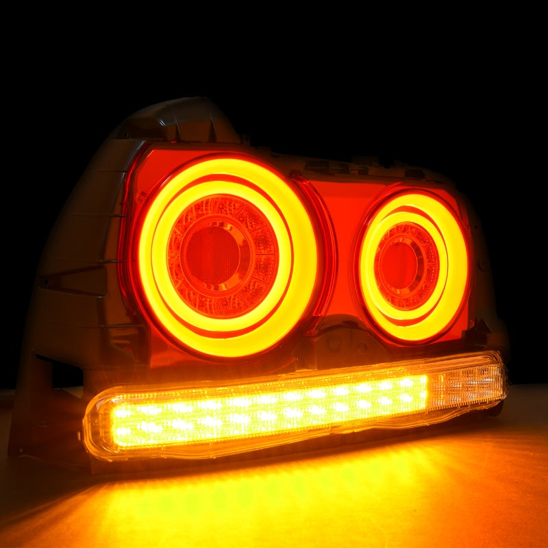 R34 スカイライン 4D セダン用 ENR34 ER34 HR34 ファイバー LEDテールランプ オールクリアー — image 10