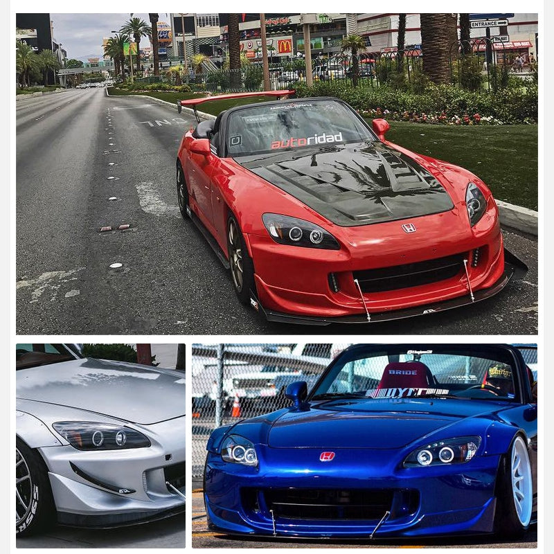 S2000 AP1 後期 / AP2 前期 後期 USで人気のイカリングモデル LEDリングヘッドライトV2 ブラック — image 8