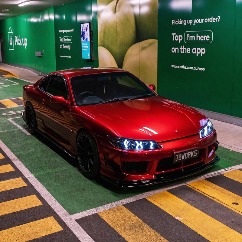 S15 シルビア / ヴァリエッタ LEDロービームモデル ファイバーLEDヘッドライト V5 ブラック — image 8