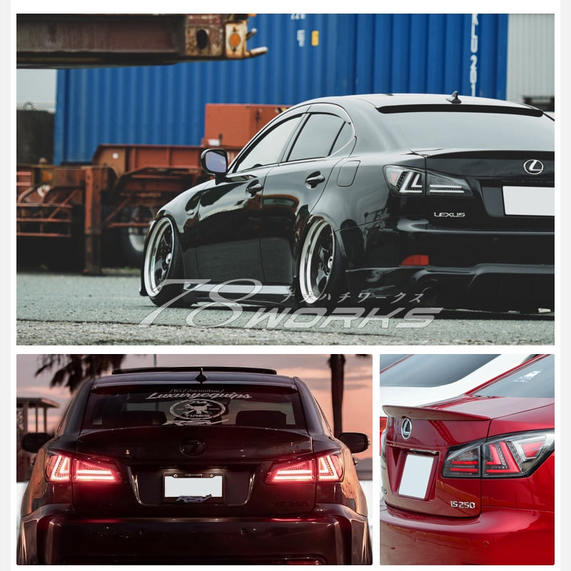 LEXUS 20系 IS / ISF 現行ルック 流れるウインカー ファイバーLEDテール V3 4色から選べる — image 7