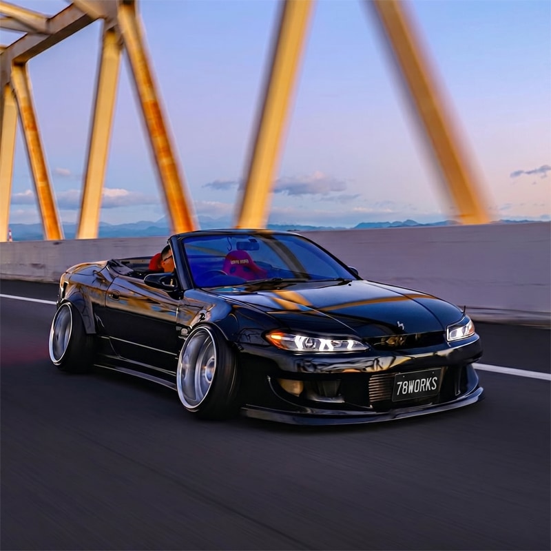 S15 シルビア / ヴァリエッタ LEDロービームモデル ファイバーLEDヘッドライト V5 ブラック — image 9