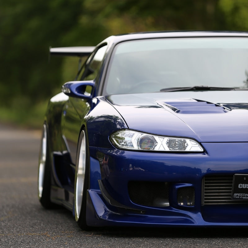 S15 シルビア / ヴァリエッタ 次世代 イカリング ファイバーLEDヘッドライト V4 クローム — image 13
