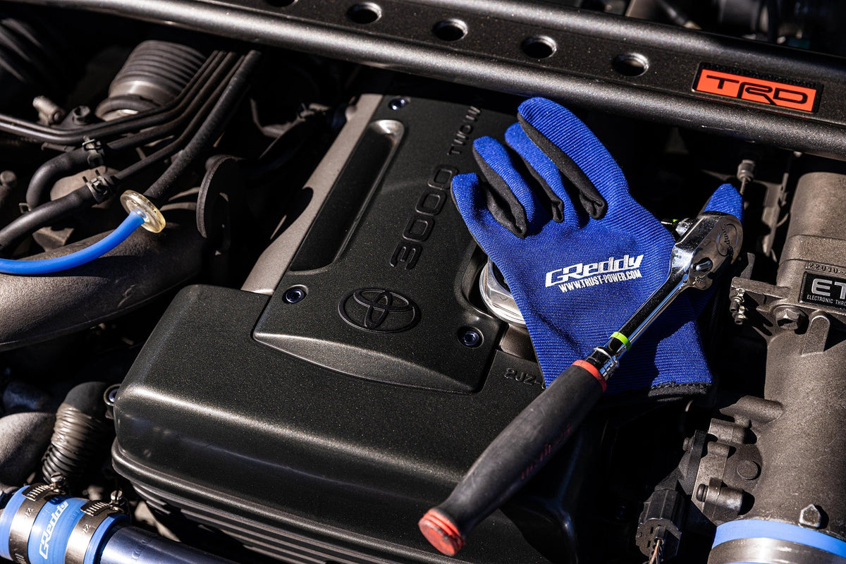 GReddy Mechanic's Gloves - Blue/Black — image 7