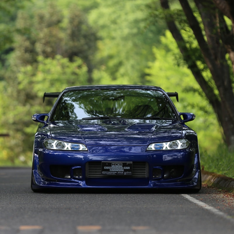 S15 シルビア / ヴァリエッタ 次世代 イカリング ファイバーLEDヘッドライト V4 クローム — image 15