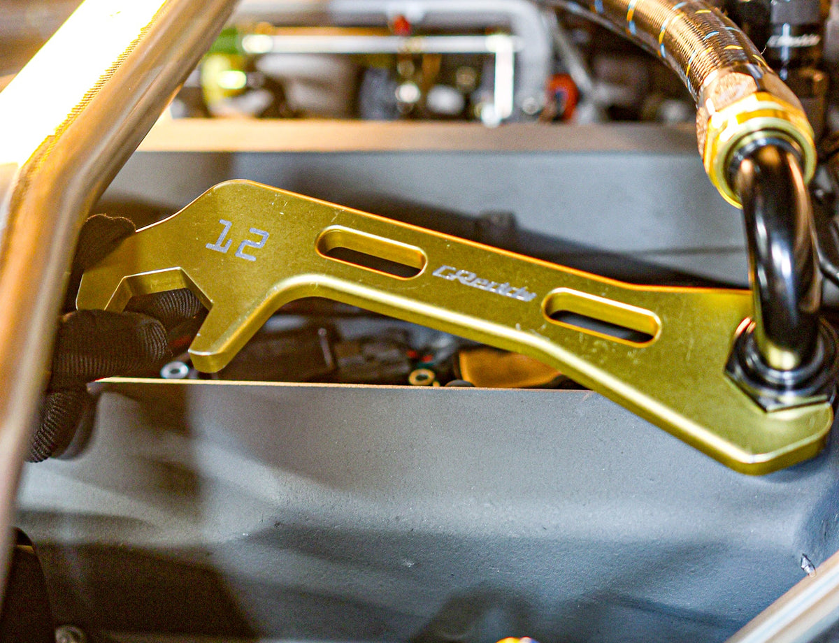 GReddy Angled AN Wrenches - Gold Anodized — image 2