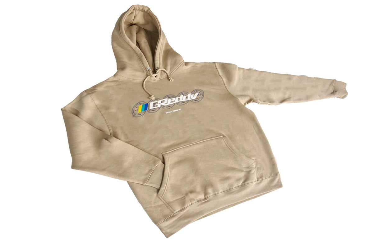 GReddy Meters Pullover Hoodie - Sand color — image 1