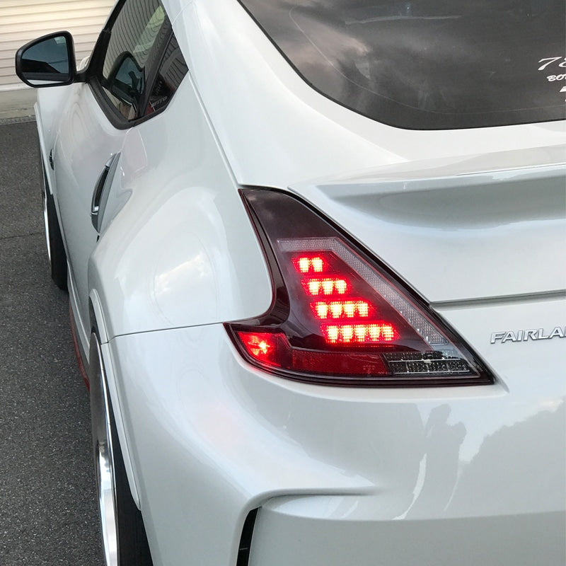 Z34 フェアレディZ フルLEDで純正からアップグレード LEDテールランプ レッドクリアー — image 10