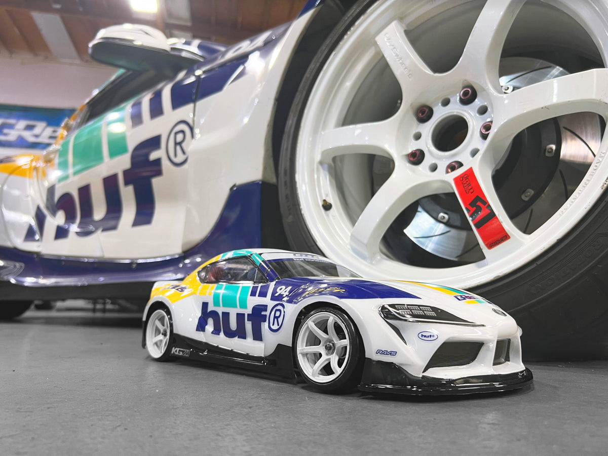 HUF x GReddy Yokomo Pandem A90 GR Supra 1/10 RC Body (clear) - (limited release) — image 2
