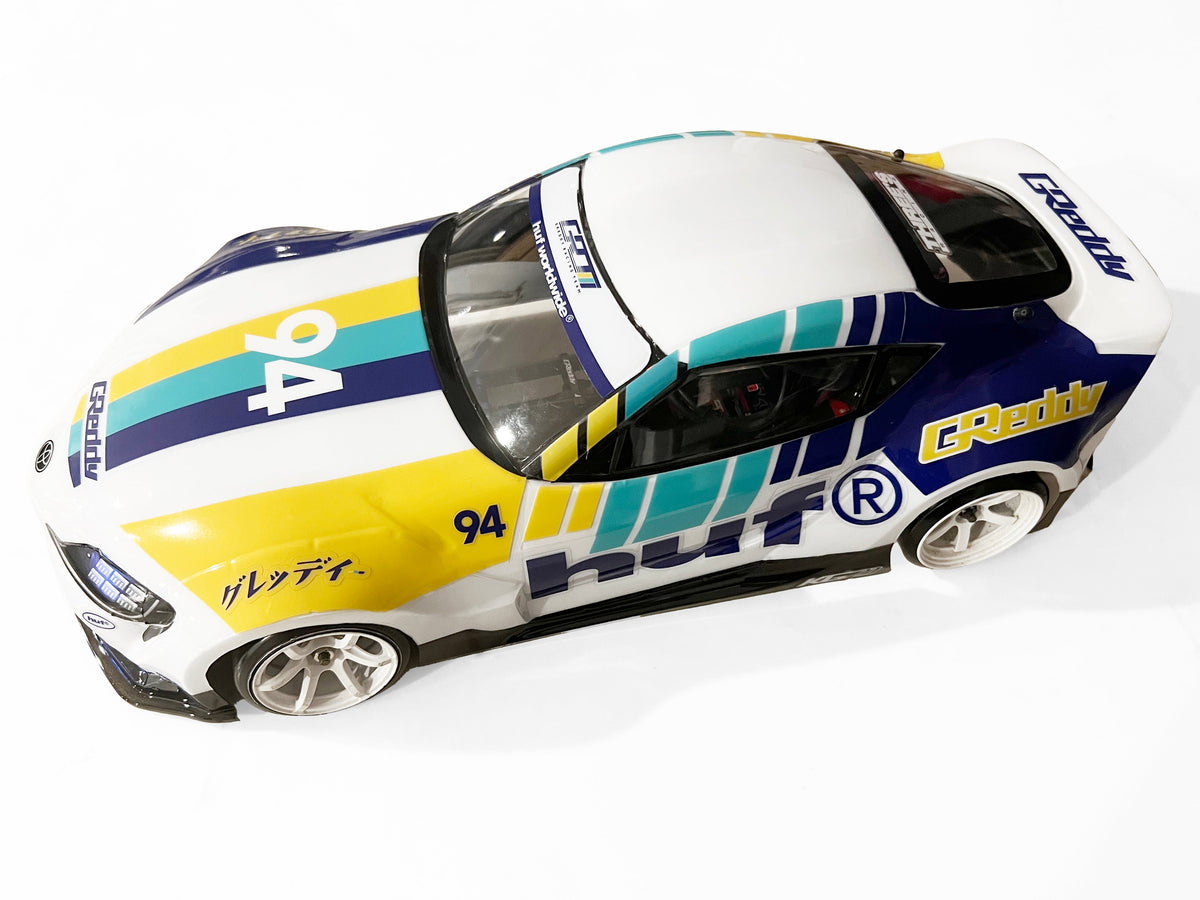 HUF x GReddy Yokomo Pandem A90 GR Supra 1/10 RC Body (clear) - (limited release) — image 3