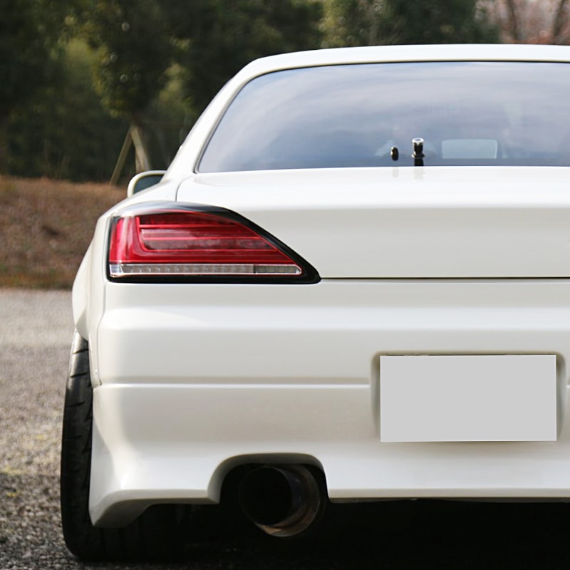S15 シルビア / ヴァリエッタ 流れるウインカー サイドマーカー付き ファイバーLEDテールランプ インナーレッド — image 9