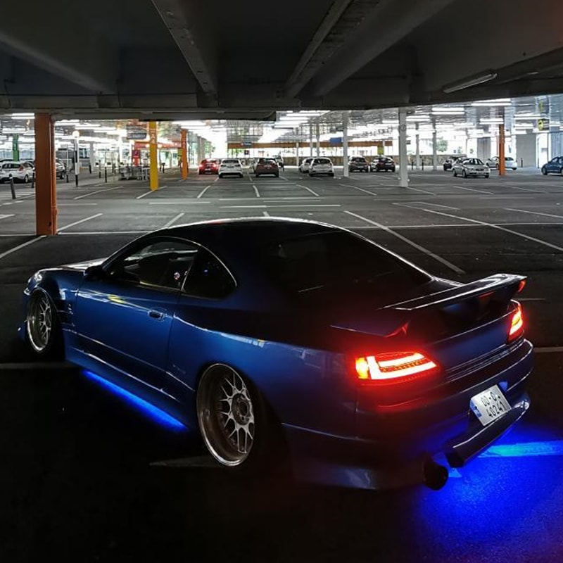 S15 シルビア / ヴァリエッタ 流れるウインカー サイドマーカー付き ファイバーLEDテールランプ スモーク — image 12