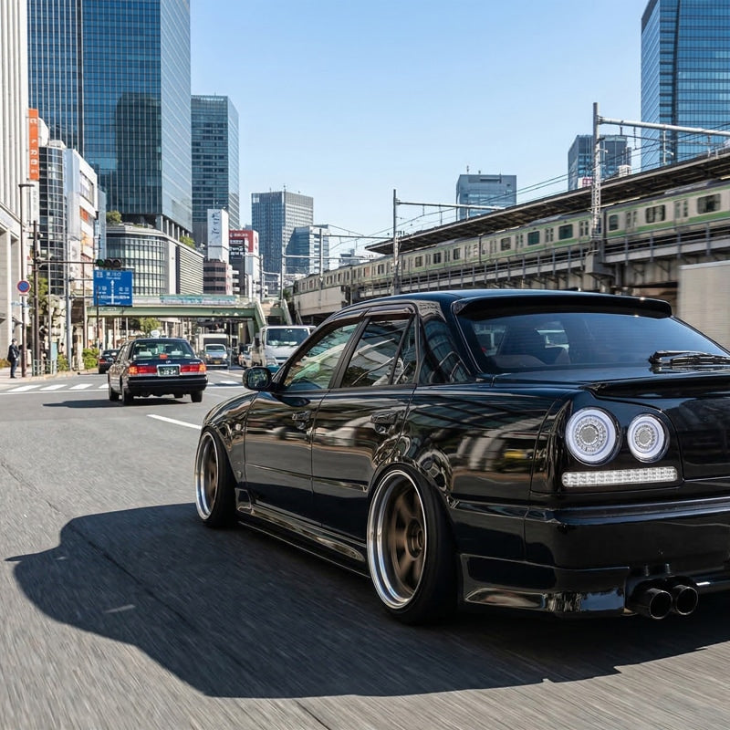 R34 スカイライン 4D セダン用 ENR34 ER34 HR34 ファイバー LEDテールランプ オールクリアー — image 15