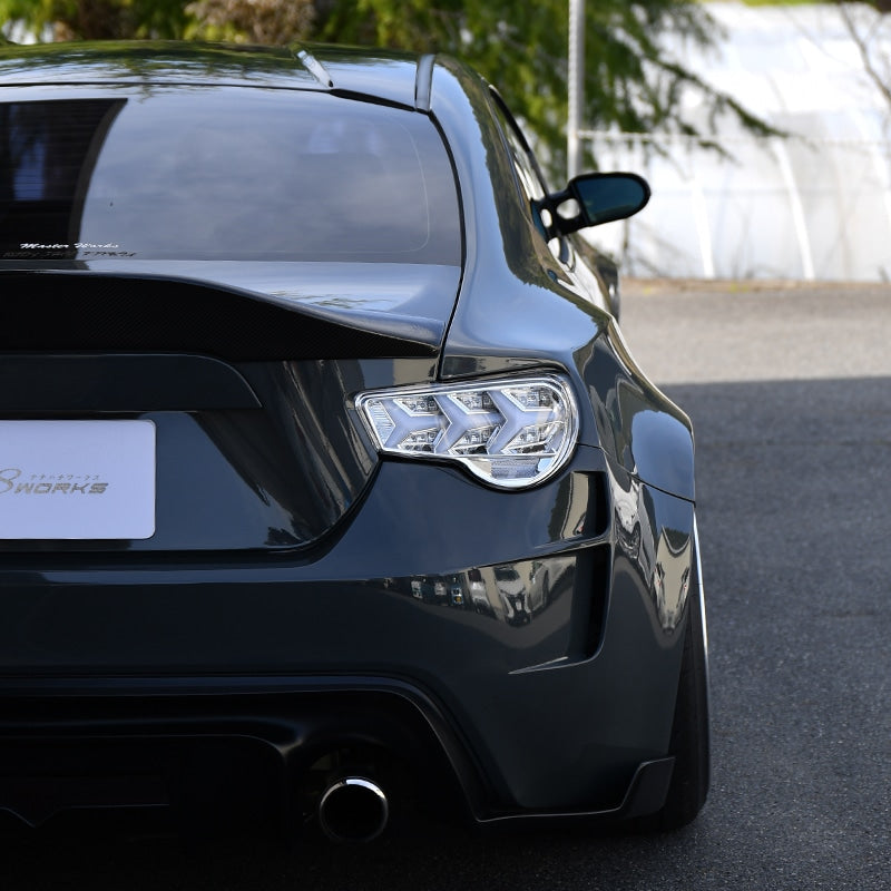 86 / BRZ / FRS 流れるウインカータイプ ファイバーLEDテールランプ V3 オールクリアー フルクリアー — image 14