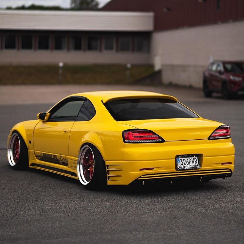 S15 シルビア / ヴァリエッタ 流れるウインカー サイドマーカー付き ファイバーLEDテールランプ スモーク — image 14