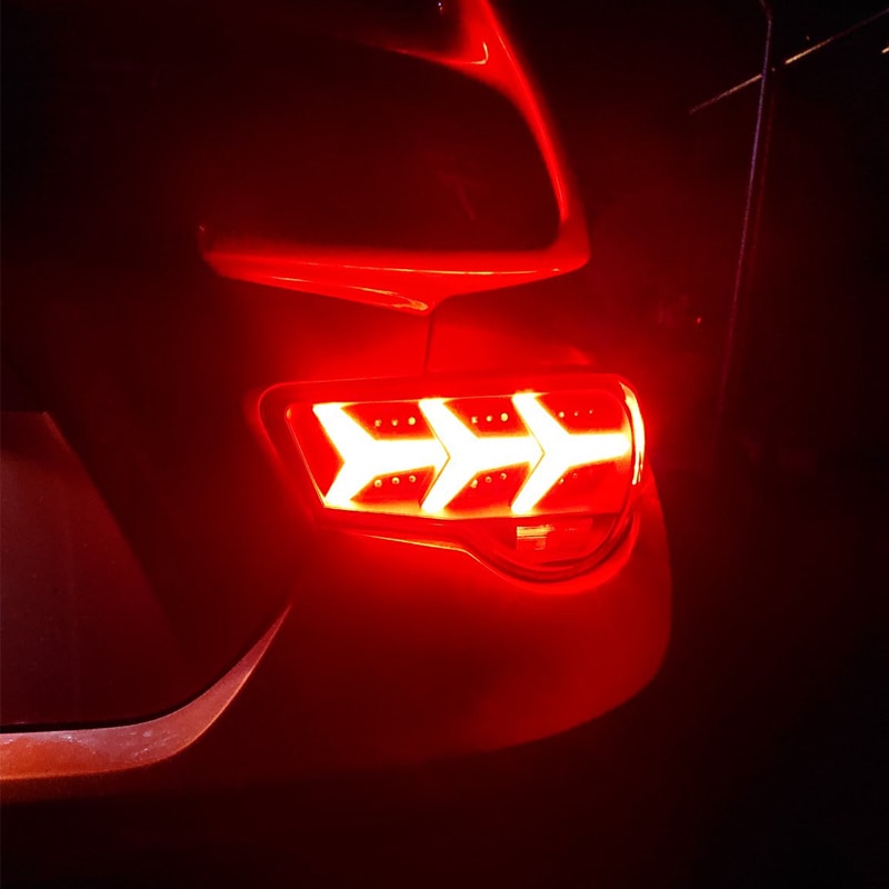 86 / BRZ / FRS NEWカラー 流れるウインカー ファイバーLEDテールランプ V3 ブラック / クリアー — image 21