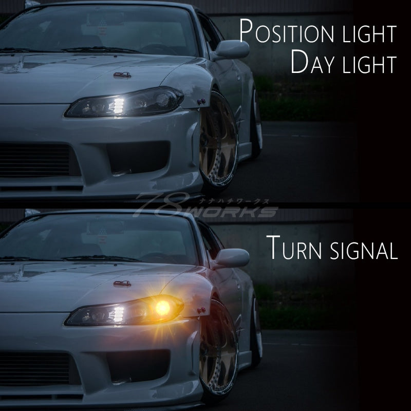S15 シルビア / ヴァリエッタ 明るさと性能を追求したハイスペック フルLEDヘッドライト V2 ブラック — image 5