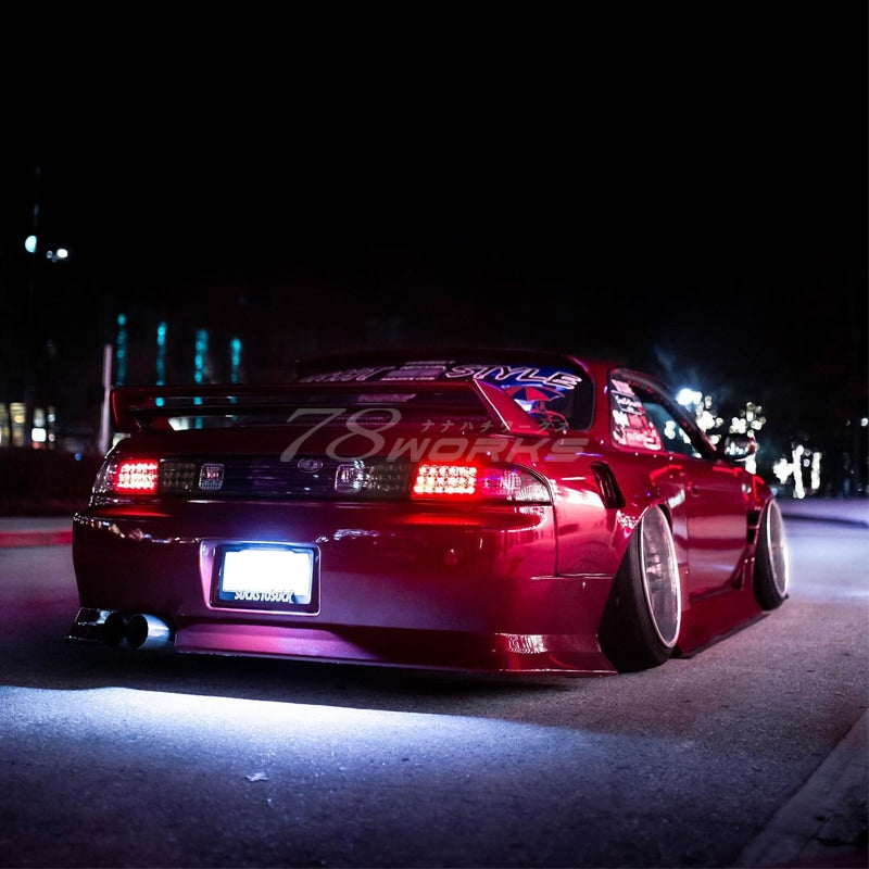 S14 CS14 シルビア 特注カラー 特別仕様 LEDテールランプ オールクリアー クロームベース — image 6