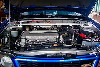 Strut Tower BAR /Steel /Front /Type I - NISSAN PRIMERA / BLUE BIRD — image 2