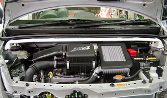 Strut Tower BAR /Aluminium /Front /Type I - TOYOTA PASSO (KGC10) / DAIHATSU BOON/BOON x4 (M301S/M312S) — image 1