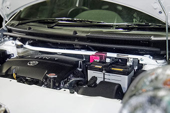 Strut Tower BAR /Steel /Front /Type D - TOYOTA VITZ NCP91 — image 2