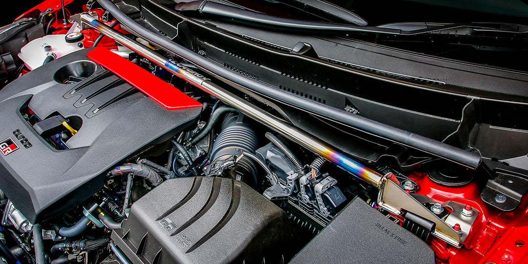 Strut Tower BAR /Titanium (Ti) /Front - TOYOTA GR YARIS GxPA16 (Earlier model) — image 1
