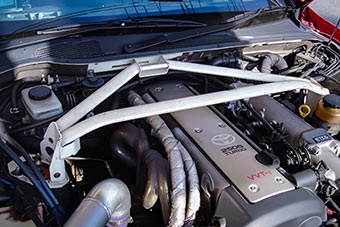 Strut Tower BAR /Steel /Front /Type II (MCS) - TOYOTA MARKII/CRESTA/CHASER JZx100 — image 2