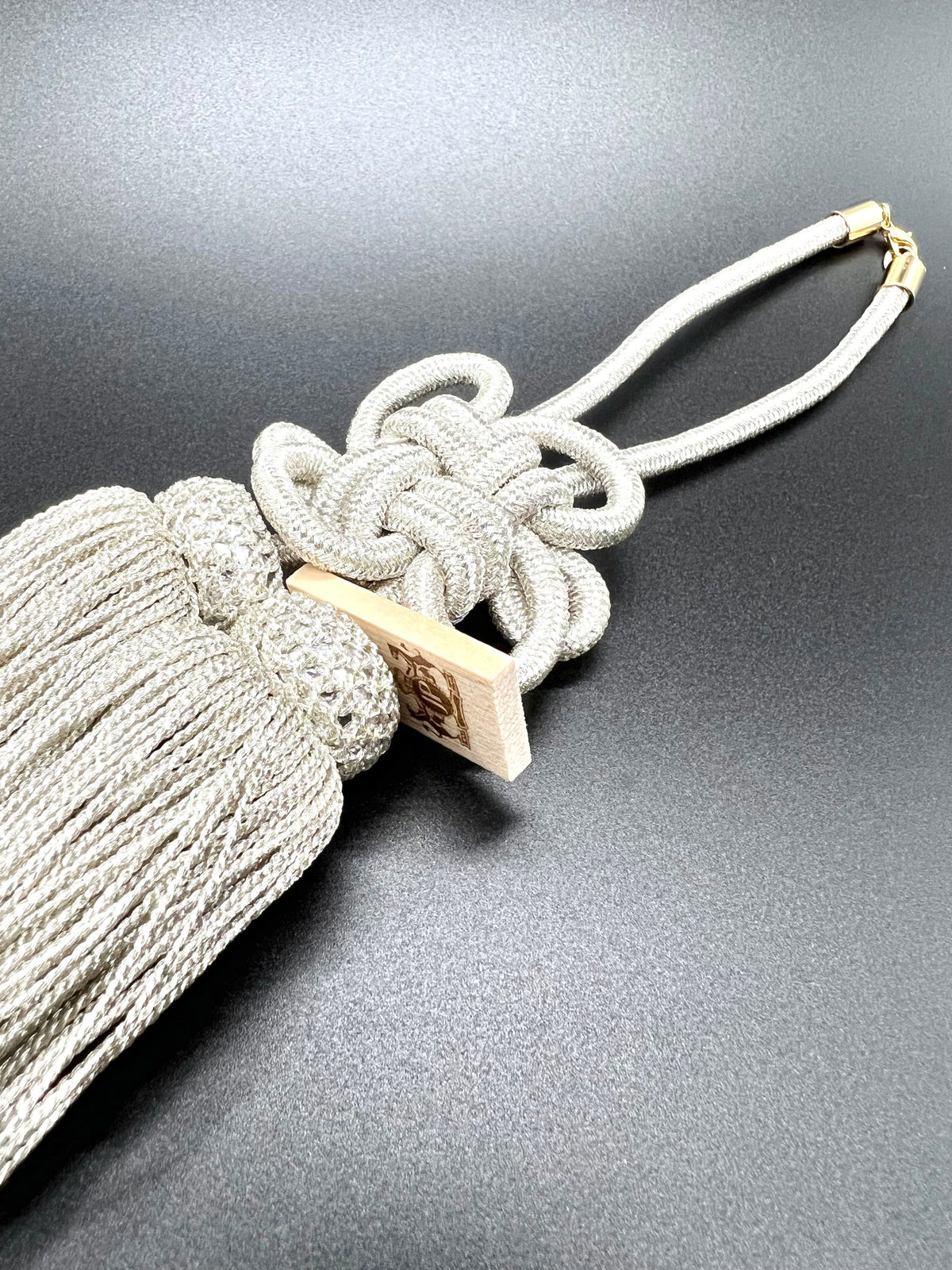 Tassel Chrysanthemum-Knot Medium Size Silver — image 2