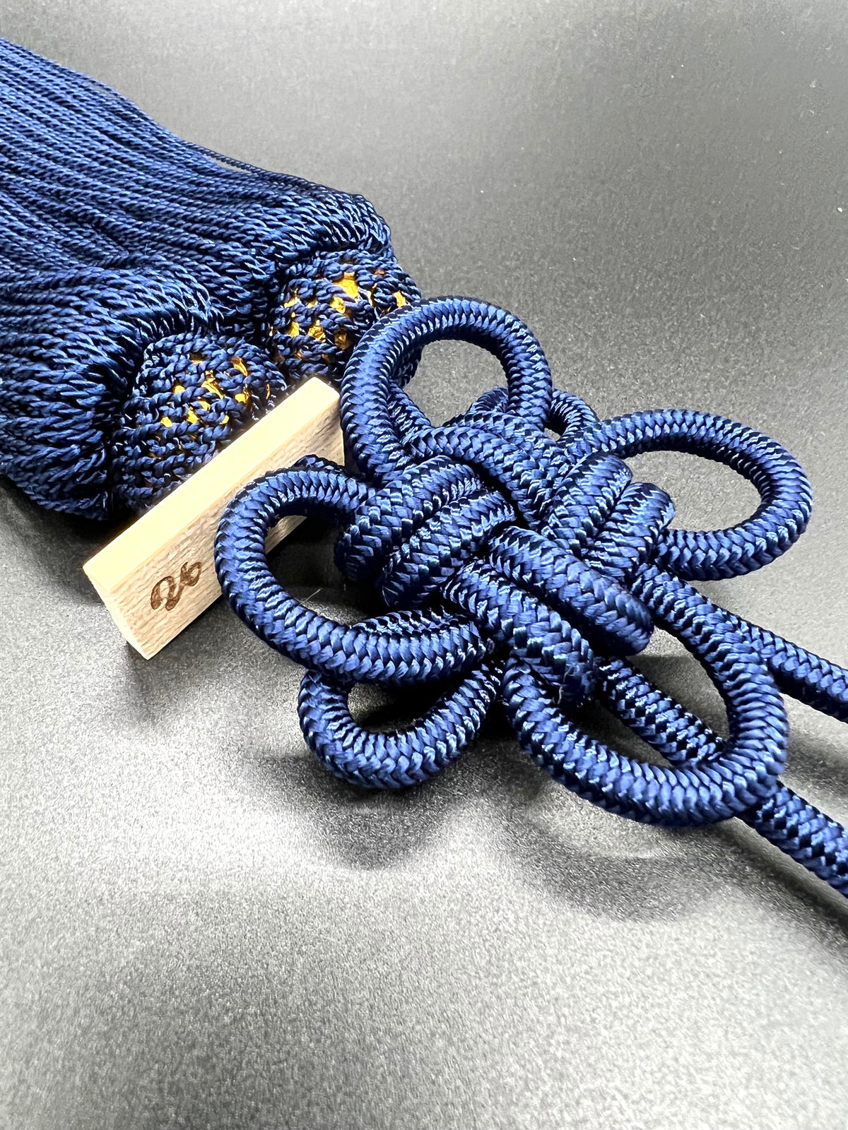 Tassel Chrysanthemum-Knot Medium Size Navy — image 3