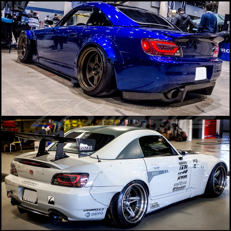 S2000 AP1 AP2 前期 後期 DEPO製 流れるウインカー ファイバーLEDテールランプ ブラック — image 7