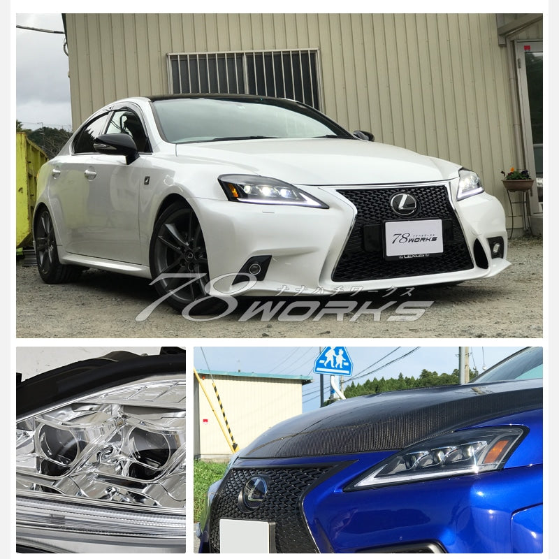 LEXUS 20系 IS / ISF / ISC 前期 後期 3眼 現行ルック 流れるウインカー Lラインヘッドライト V4 ブラック / クローム — image 7