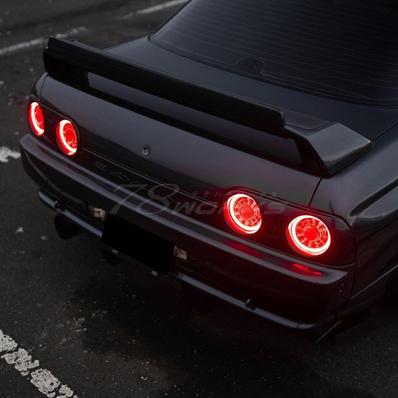 R32 スカイライン GTS GT-R 2D クーペ用 待望のファイバーリング仕様 LEDテールランプ V2 レッドクリアー — image 8