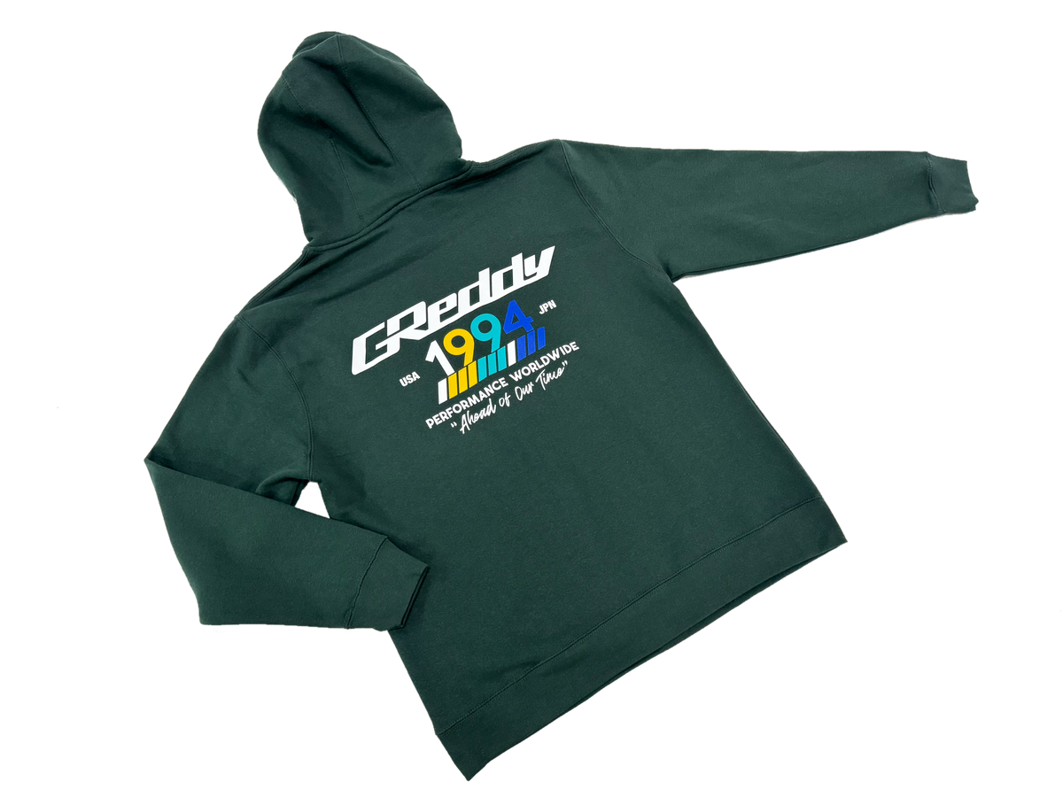 GReddy "94" Pullover Hood - Sports Green — image 1